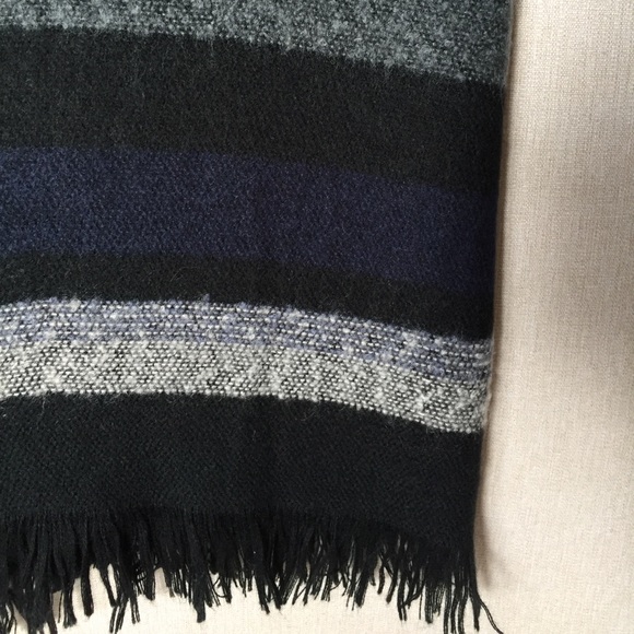 Guess Reversible Striped Blanket Scarf - Picture 8 of 9